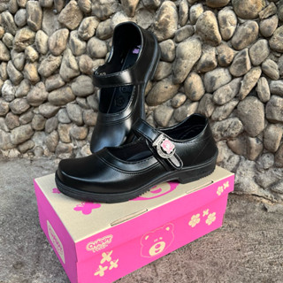 [ลูกค้าใหม่ราคา 1 บาท]🍀รองเท้านักเรียนผู้หญิง🍀หนังดำเด็กโต ล…