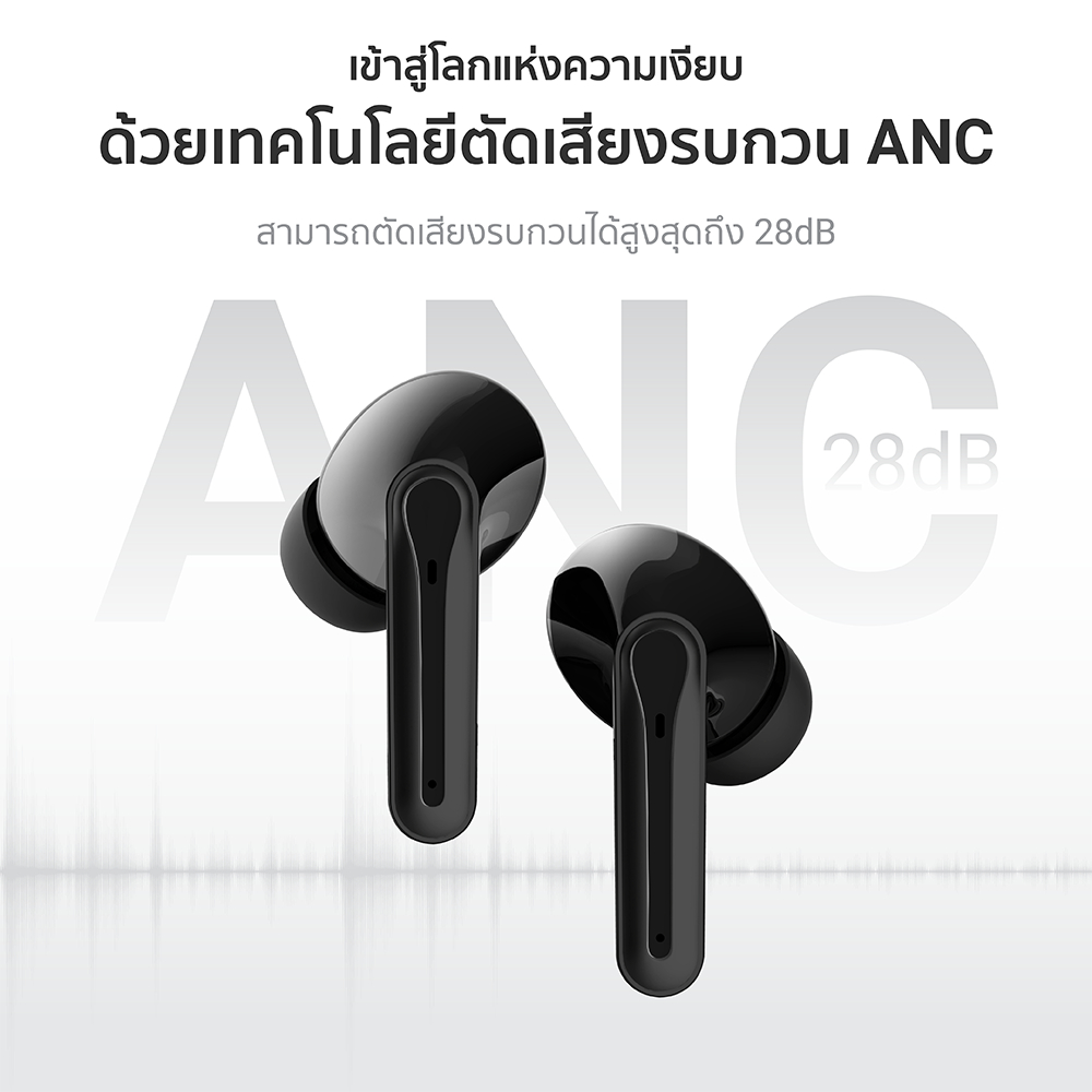 [ราคาพิเศษ] iSuper Evo Buds ANC Lite หูฟังไร้สาย ตัดเสียงรบกวน Game Mode รองรับการเชื่อมต่อแอปฯ -12M