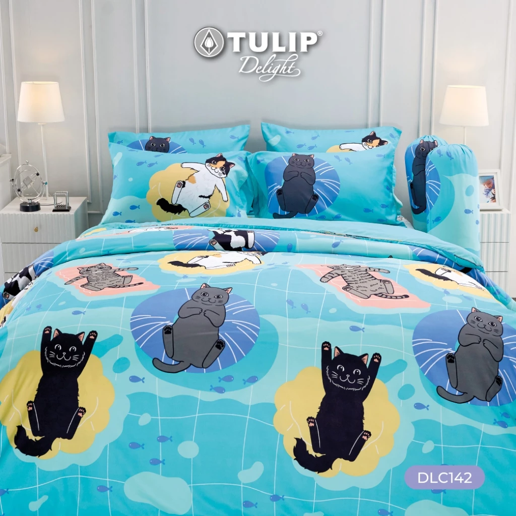 ชุดผ้าปูที่นอนและผ้านวม TULIP Delight รุ่น DLC142 ลายทูนหัวของบ่าว thumbnail 3