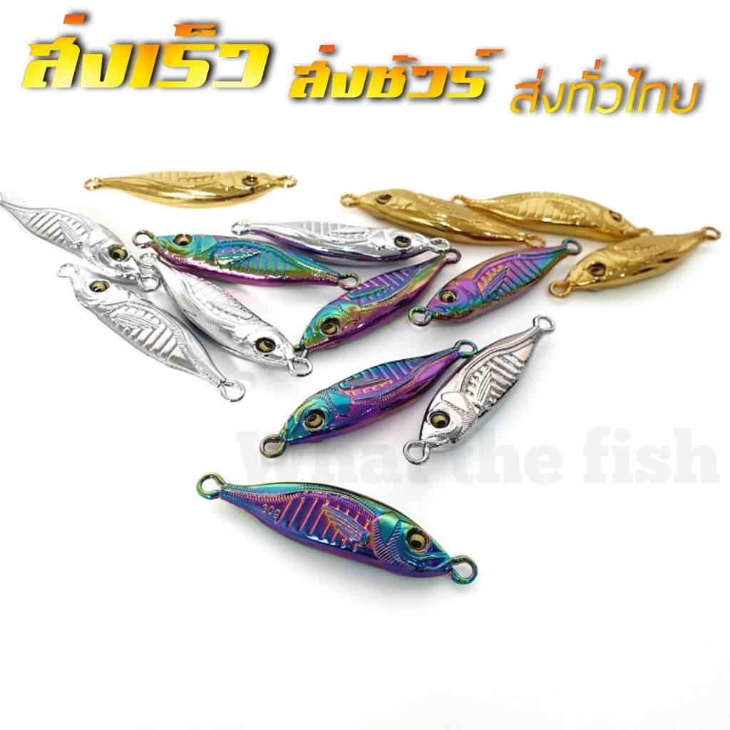 ไมโครจิ๊ก ขนาด 7 ถึง 30 กรัม เหยื่อไมโครจิ๊ก Micro jig เหยื่อตกปลาทะเล ร้าน What the fish รุ่น R129