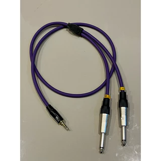 สายaux3.5-แจ๊คTRโมโนL/RทำจากสายชีลสเตอริโอของDynacomหล่อพลาสติกช่วงYจากโรงงานหัว3.5ของTADAหัวTRโมโนของmitsumi