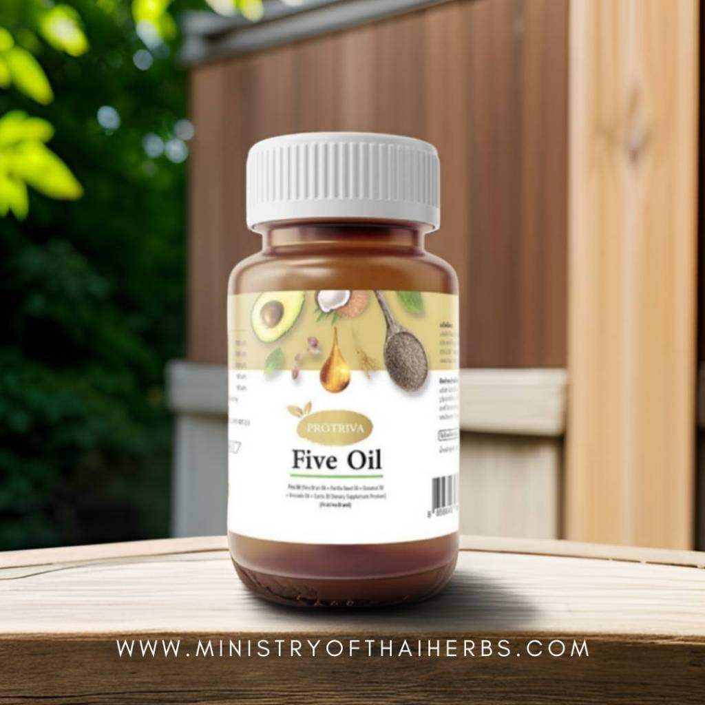 PROTRIVA Five Oil น้ำมันอโวคาโดสกัดเย็น -PROTRIVA Five Oil -Cold pressed avocado oil (30 soft gel ca
