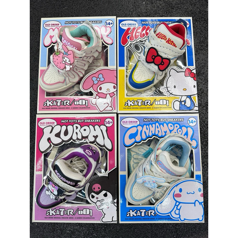 Oldorder X Sanrio Kuromi Skater 001 KUROMI Bread Skateboard Shoes ลิขสิทธิ์แท้ซานริโอ