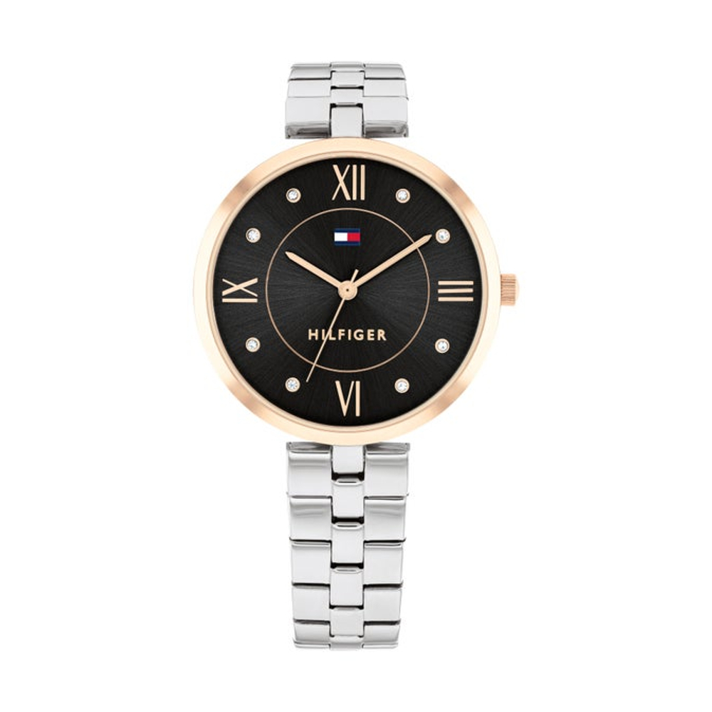 Tommy Hilfiger TH1782684 Watch Ella Ladies Black (Rain &amp; splash resistant) นาฬิกาข้อมือผู้หญิง สี Silver