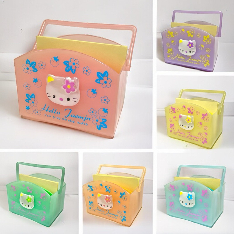 กล่อง Memo แมว มีหูหิ้ว 6 สี พร้อมส่ง