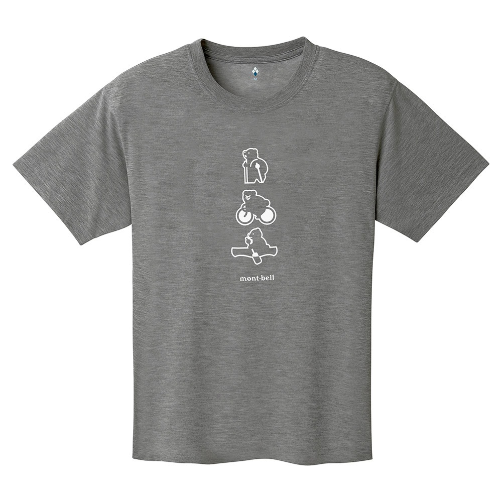 Montbell เสื้อยืด ใส่สบาย ระบายอากาศได้ดี กันแดด แห้งเร็ว รุ่น 1114724 Wickron T Activities