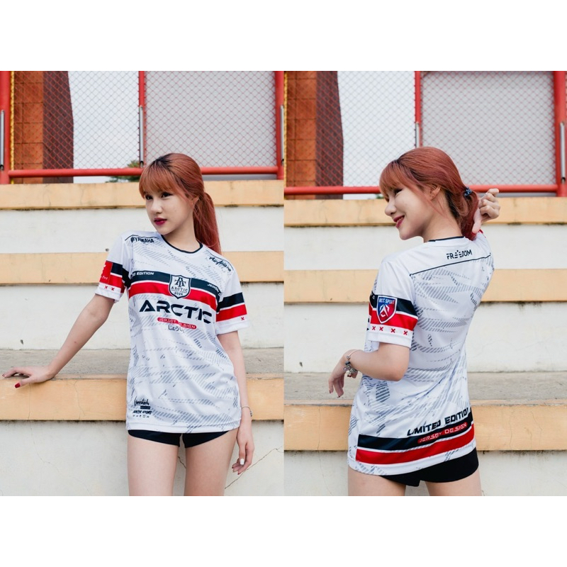 💥 เสื้อกีฬา 💥พิมพ์ลายทั้งตัว  ARCTIC SPORT ( รุ่น AT008) ผลิตจากผ้าไมโครสปอร์ต ชนิดพิเศษ ใส่ได้ทั้งชายและหญิง ขายดี