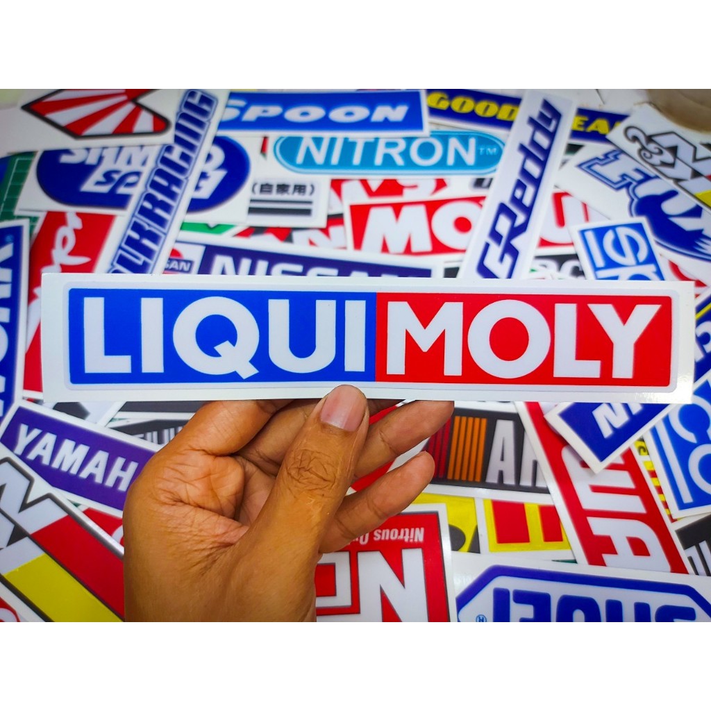 สติ๊กเกอร์ติดรถ LIQUI MOLY เคลือบกันรอย กันน้ำ เกรด 2 ปี ขนาด 19.5 x 3 เซนติเมตร l LIQUI MOLY Sticker