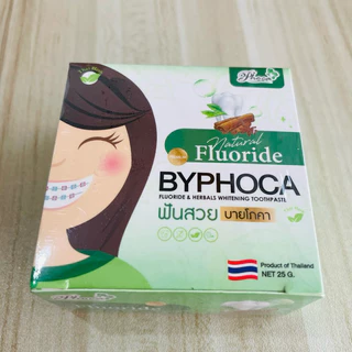 ยาสีฟันบายโภคาของแท้ 10 ชิ้น แบบกล่องสีเขียว ฟลูออไรต์ Byphoca รอบการผลิต MFD: 2026 EXP:2028