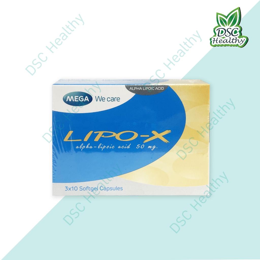 MEGA We care LIPO-X alpha-lipoic acid 50 mg 3x10 Softgel Capsules