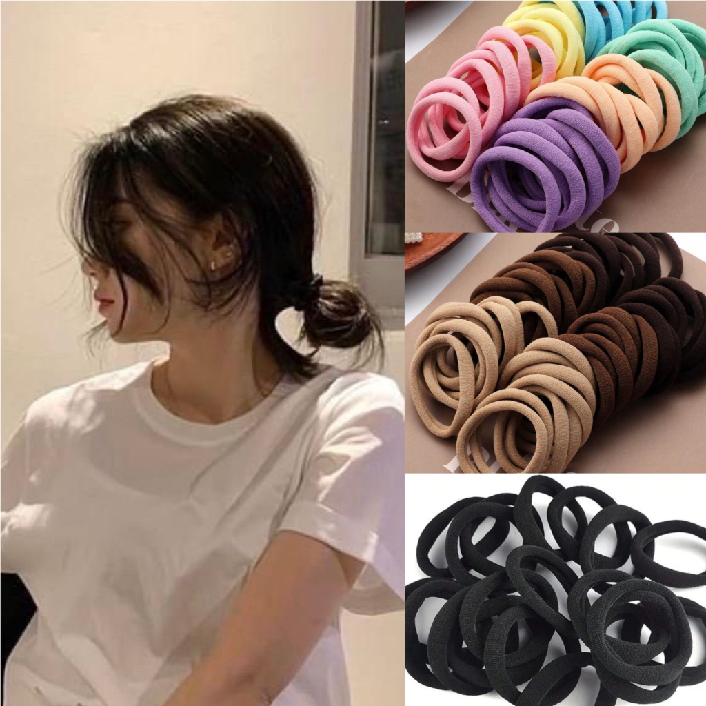 พร้อมส่ง💗ยางรัดผมแฟชั่นเกาหลีเรียบง่ายใส่ได้ทุกวัน มีหลากสีให้เลือกใส่ไปโรงเรียนได้ MC86