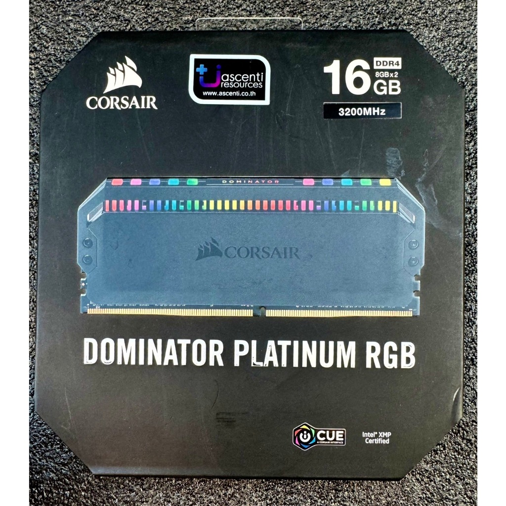 RAM 16GB (8GBx2) DDR4/3200 CORSAIR DOMINATOR PLATINUM RGB มือสอง