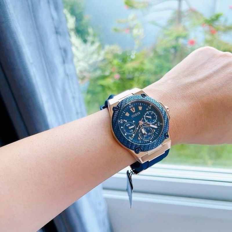🌻 รุ่น ผญ.มีเข็มบอกวัน, วันที่ ✨ นาฬิกา Guess W1094L2 Zena Blue