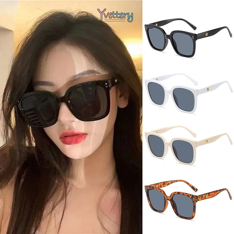 ร้านค้าไทย🔥แว่นกันแดดjennieป้องกันรังสียูวีป้องกันแสงแดดเหลี่ยมสไตล์ถนนสําหรับผู้หญิงและผู้ชายเข้ากับทุกการแต่งกาย.COD