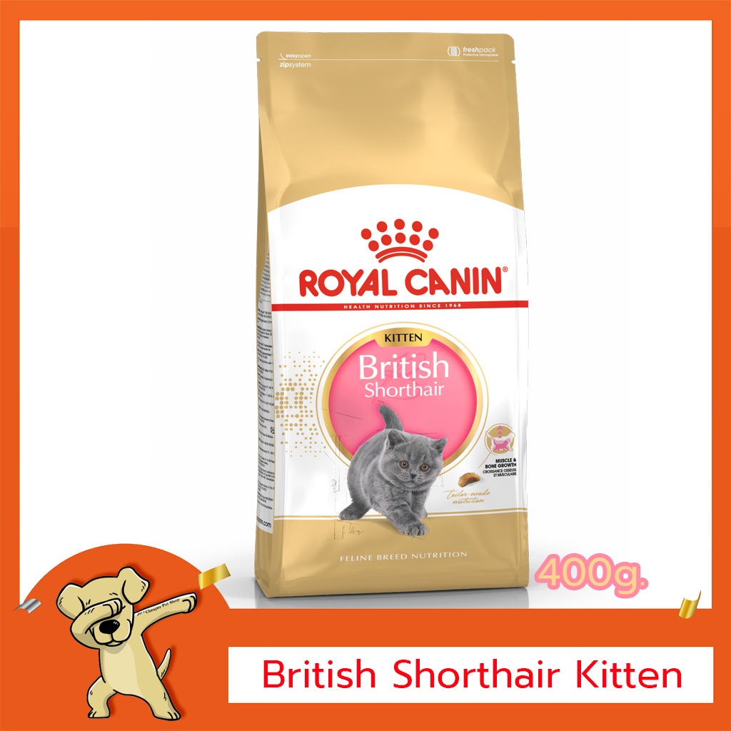 [Cheaper] Royal Canin British Shorthair Kitten 400g อาหารแมว โรยัลคานิน ลูกแมว บริติช ชอร์ตแฮร์