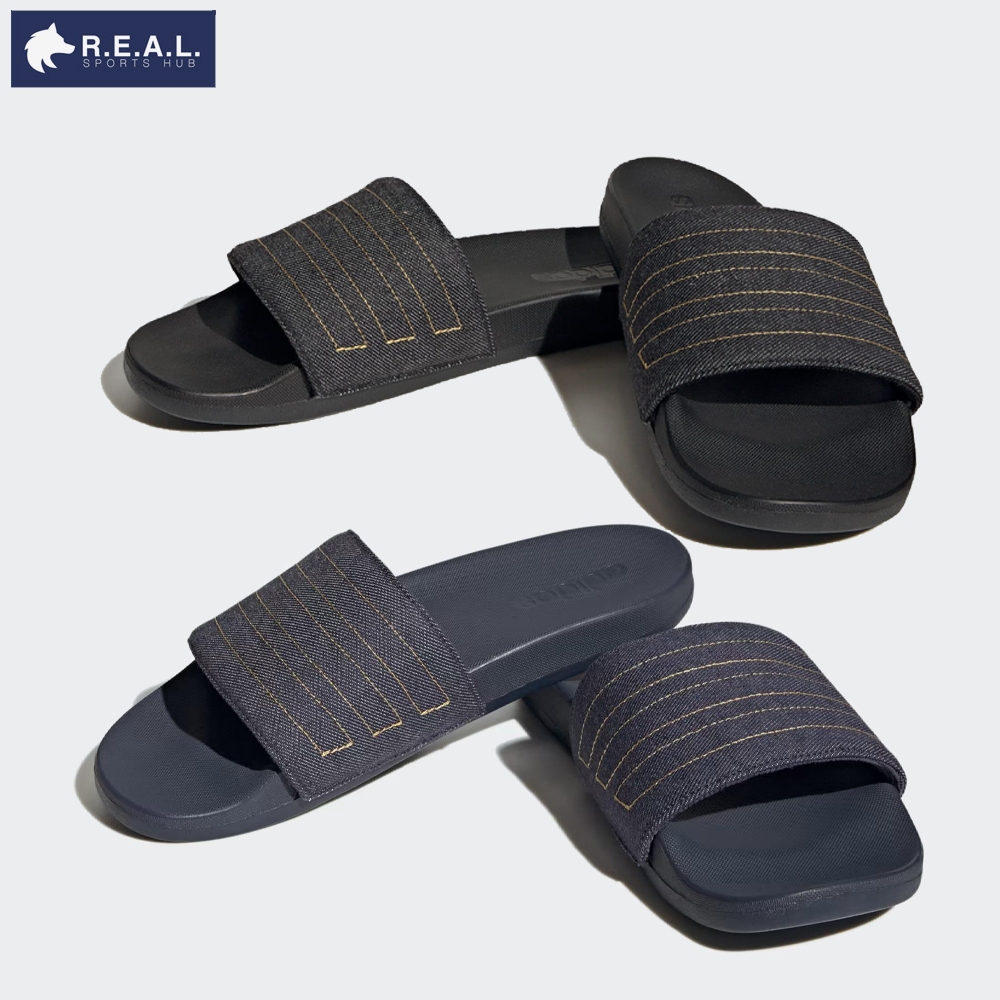 💸ลด65.-ใส่โค้ดTHIKWX1N💸รองเท้าแตะ Adidas รุ่น Adilette Comfort ผ้ายีนส์ [ IG3031 IG3032 ]