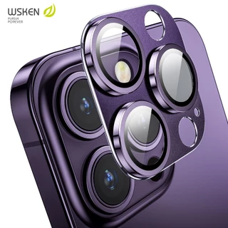 WSKEN กระจกกันเลนส์ เลนส์กล้อง สำหรับ iPhone 15Pro/15ProMax/14Pro/14ProMax/13Pro/13ProMax กระจกนิรภัย 9H ที่มีความโปร่งใ