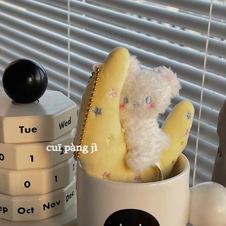 🔥พร้อมส่ง🔥พวงกุญแจตุ๊กตา แมว หมา สําหรับห้อยตกแต่ง ของขวัญวาเลนไทน์ พวงกุญแจคู่ คาปิบาร่า
