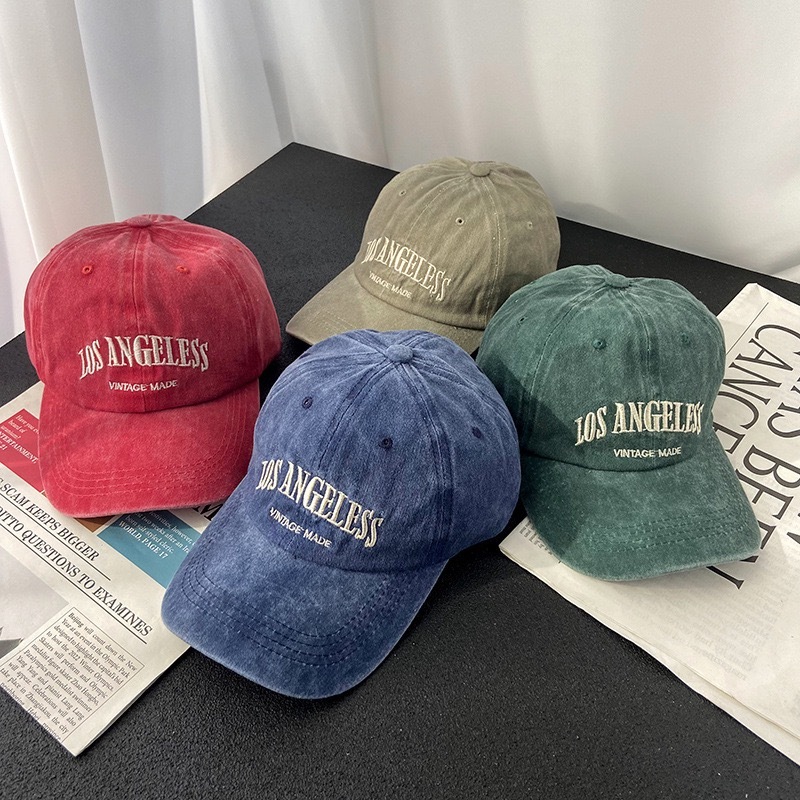 ❤พร้อมส่งใน 1 วัน❤ หมวกแก๊ปเบสบอลปักอักษร Los Angeles (มี 6สี)