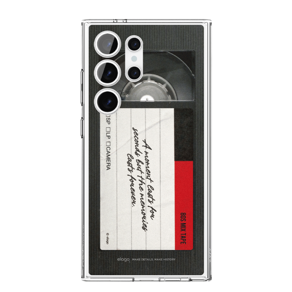elago Monthly Betacam Tape Galaxy S24 Plus Ultra Hybrid Case เคสใส ไม่เกิดฟอง สินค้าจำนวนจำกัด