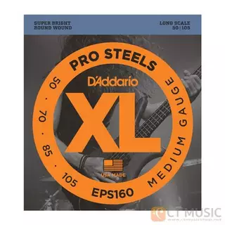 สายเบส D’Addario EPS ProSteels 4-5 String Bass EPS220/EPS190/EPS170/EPS165/EPS160/EPS230/EPS220-5/EPS170-5/EPS165-5