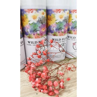 สีสเปรย์พ่นดอกไม้สดสำหรับเปลี่ยนสีดอกไม้มีให้เลือก16เฉดสีขนาด450ml