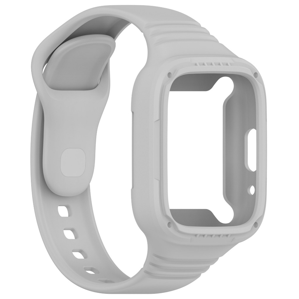 2 in 1 สายนาฬิกา + เคสสำหรับ Redmi Watch 3 Active/lite สายนาฬิกาซิลิโคนอ่อนนุ่มสายนาฬิกาแบบถอดเปลี่ยนได้