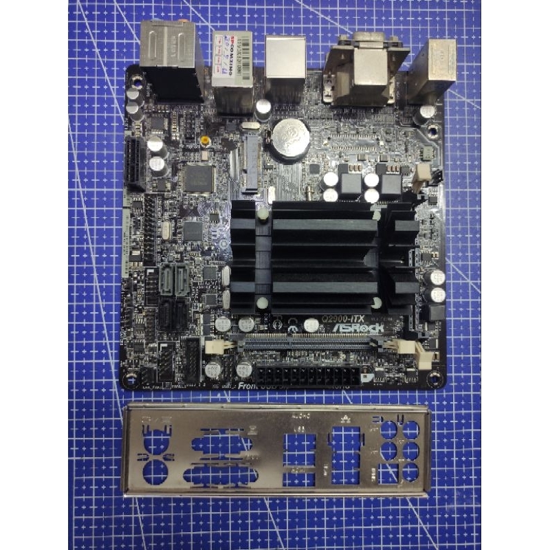 เมนบอร์ด mini Asrock Q2900-ITX  CPU INTEL J2900 (2.41GHz, Boost 2.67GHz) 4คอ 4เทรด มือสอง