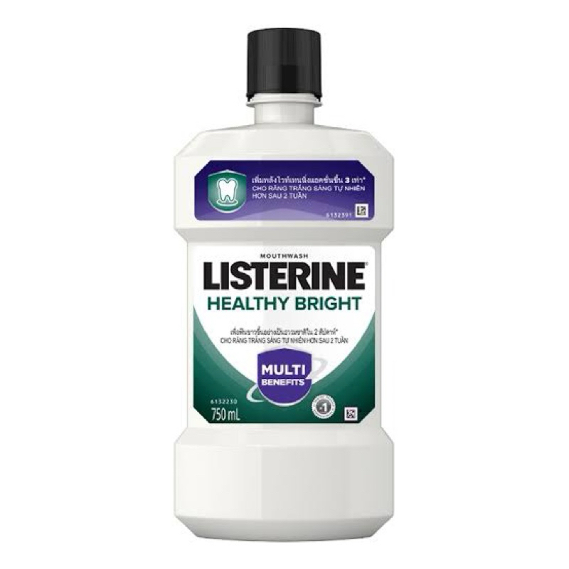 LISTERINE Healthy Bright Mouthwash 750 mL