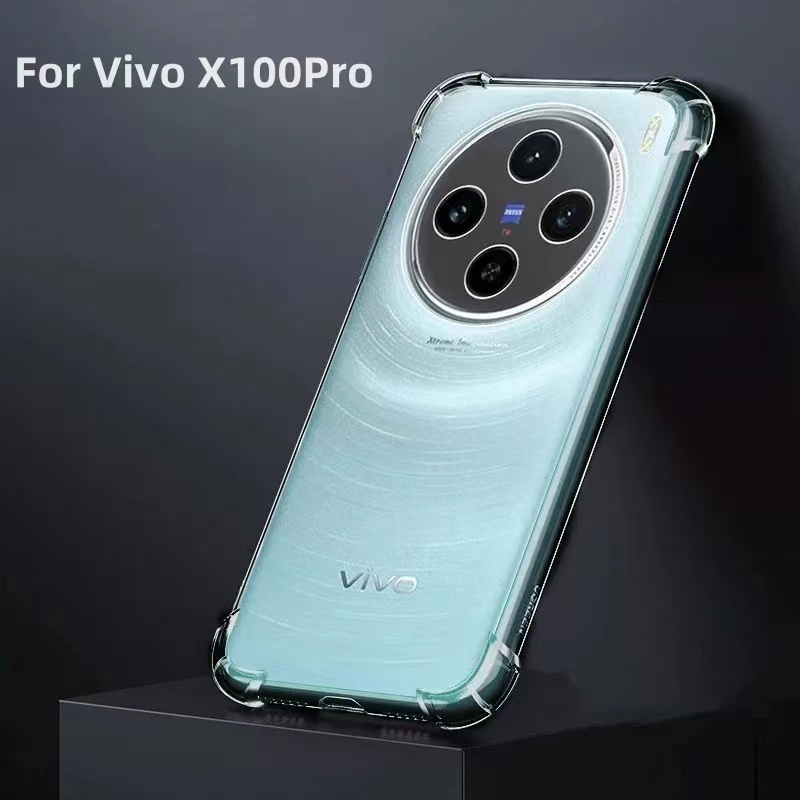 Vivo X100 5Gตรงรุ่น(พร้อมส่งในไทย)เคสTPUใสกันกระแทกแบบคลุมกล้องVivo X100/Vivo X100 Pro