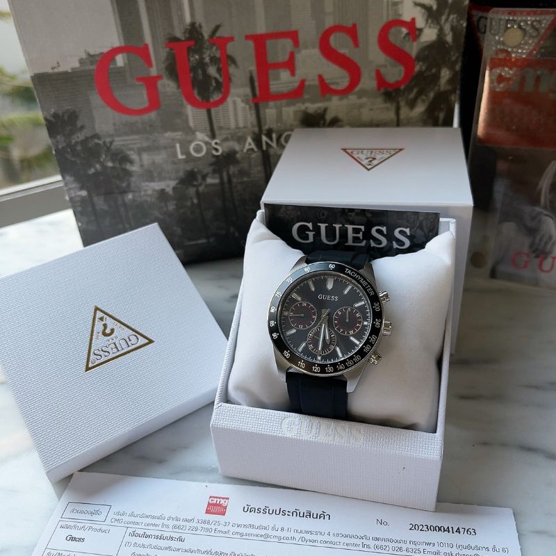 🌻🌻นาฬิกา Guess GW0332G1 ALTITUDE BLACK