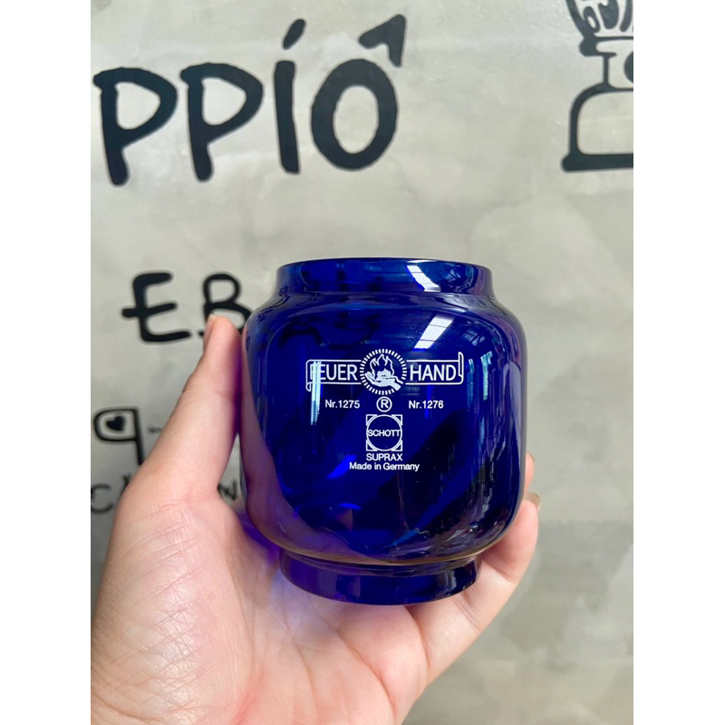 โป๊ะแก้ว สำหรับ Feuerhand baby  275, 276  Dietz D76,D78 แก้วทนไฟ100% สีสวยงาม มี 4 สี สีชาเข้ม  เขียว  น้ำเงิน  และ เทา - รูปที่ 5