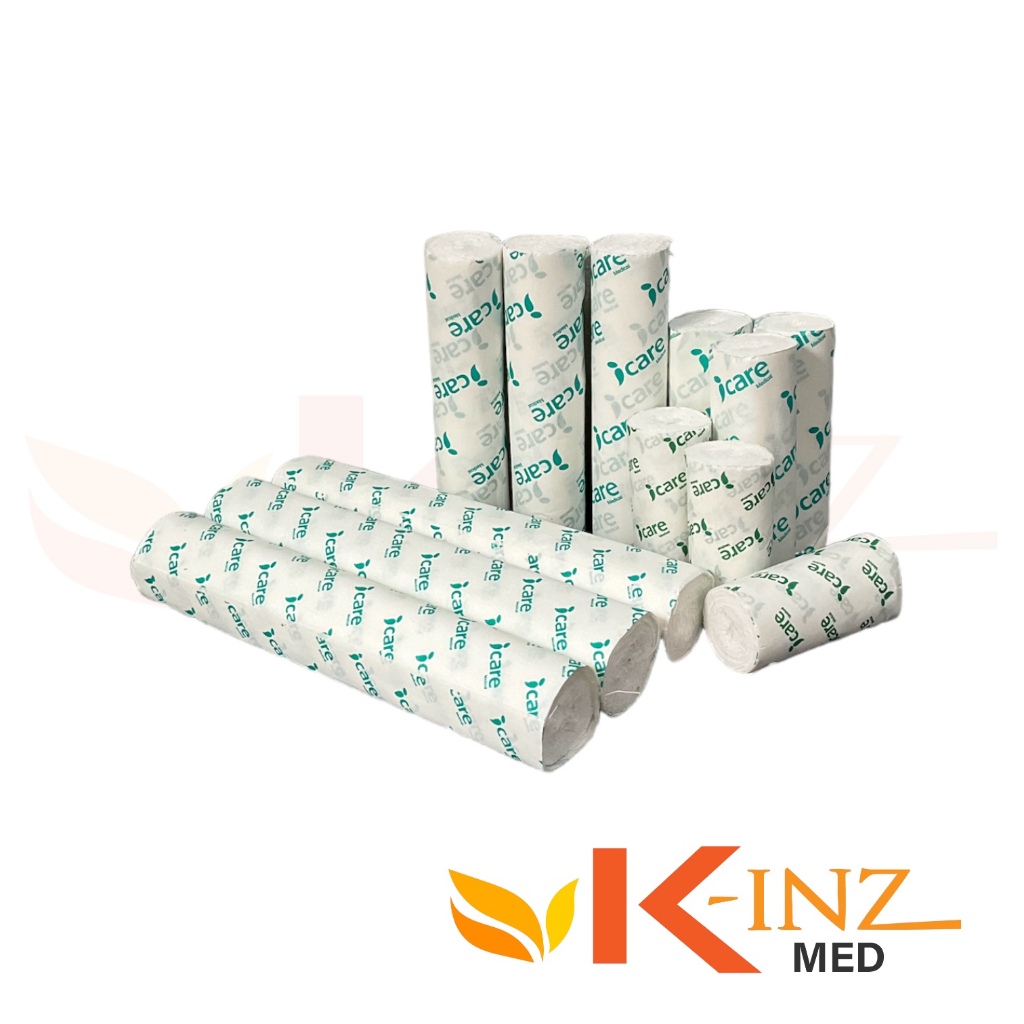 ผ้าพันแผลชนิดม้วน ขนาดกว้าง 2" 3" 4" 6" ขนาดความยาว 6 เมตร ราคาจำหน่าย/5ม้วน