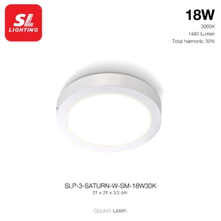 SL LIGHTING | Surface Mounted Downlight LED โคมไฟติดเพดาน ดาวน์ไลท์ติดลอย ทรงกลม 18 วัตต์ รุ่น SATURN