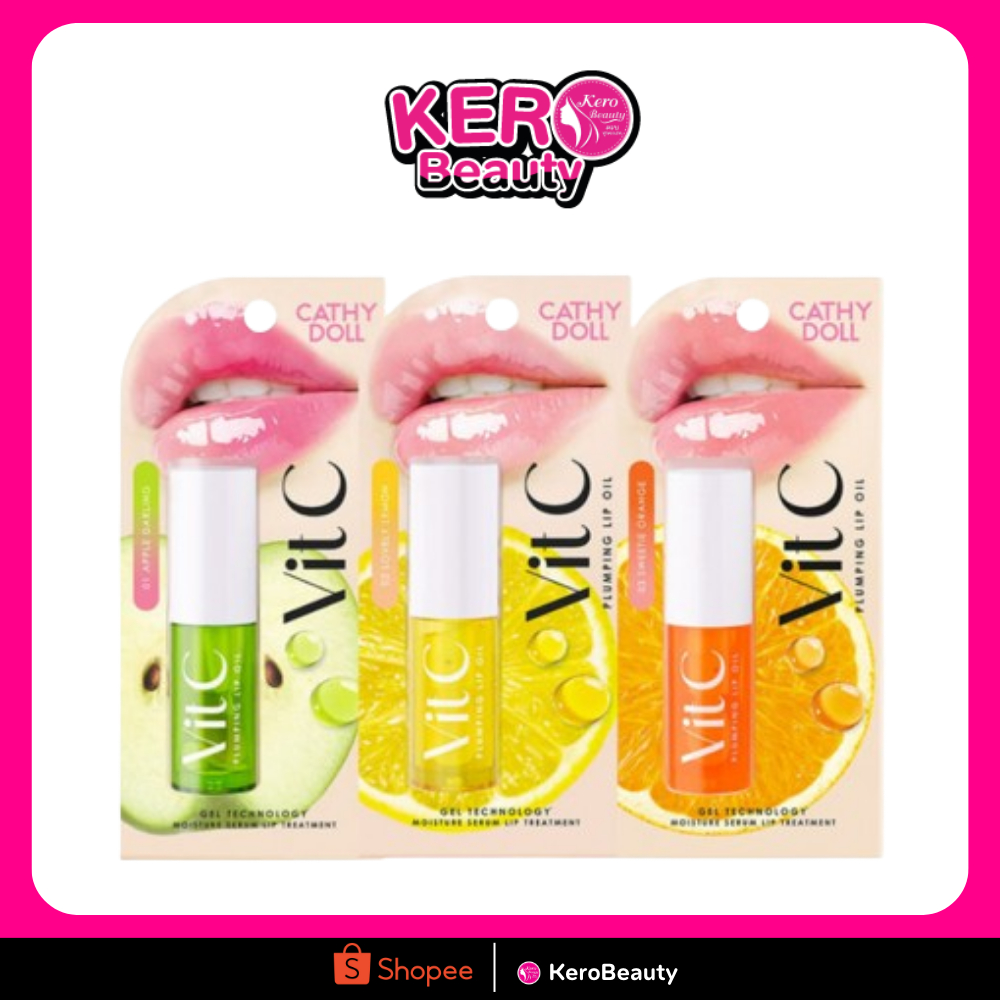 Cathy Doll Vit C Plumping Lip Oil เคที่ดอลล์ วิตซี พลัมปิ้ง ลิป ออยล์ #ลิปออยล์ปากจือ