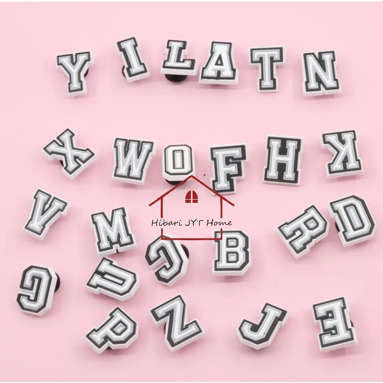 Jibbitz จิ๊บบิท ตัวติดรองเท้า อะไหล่ติดรองเท้า ตัวอักษร A-Z