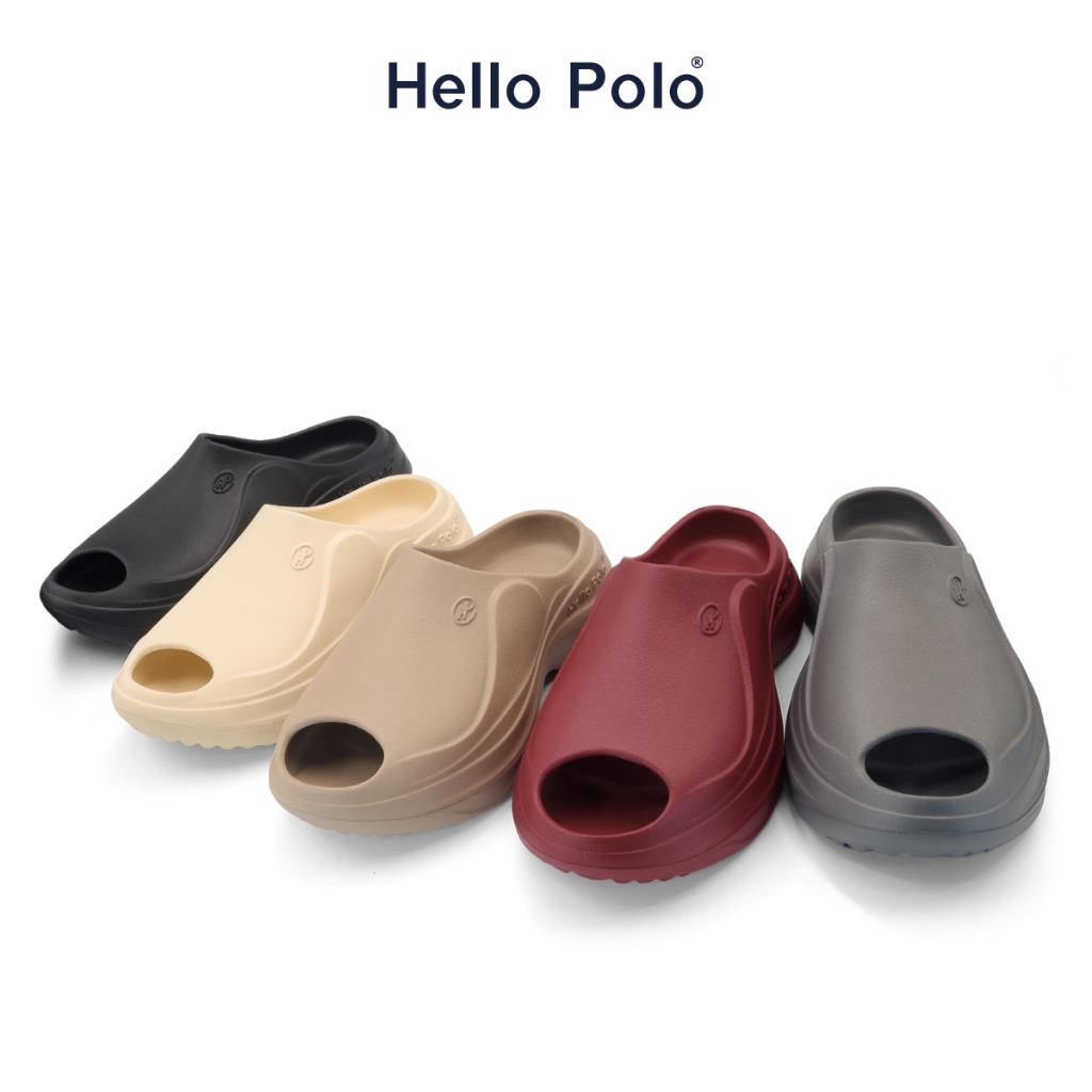 Hello Polo รุ่น HP8020 รองเท้าแตะ รองเท้าสวม รองเท้าสำหรับทุกเพศ แฟชั่น พื้นนิ่ม NEW