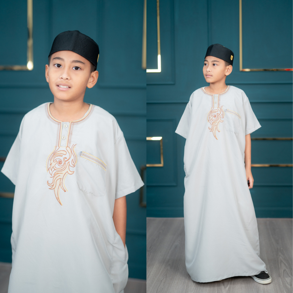 โต๊ปเด็กแขนสั้น ใส่สบาย ปักลายอย่างลงตัว 3กระเป๋า แบรนด์อิก๊าฟ(คละเฉด คละลาย)BA25วาริสมุสลิม EP1.