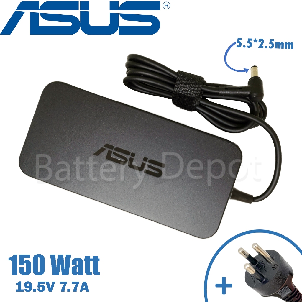 Asus Adapter ของแท้ 19.5V/7.7A 150W หัวขนาด 5.5*2.5mm สายชาร์จ เอซุส อะแดปเตอร์, สายชาร์จ Asus