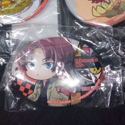 เข็มกลัดลิขสิทธิ์แท้ Oda Sakunosuke จากเรื่องคณะประพันธกรจรจัด bungo stray dog