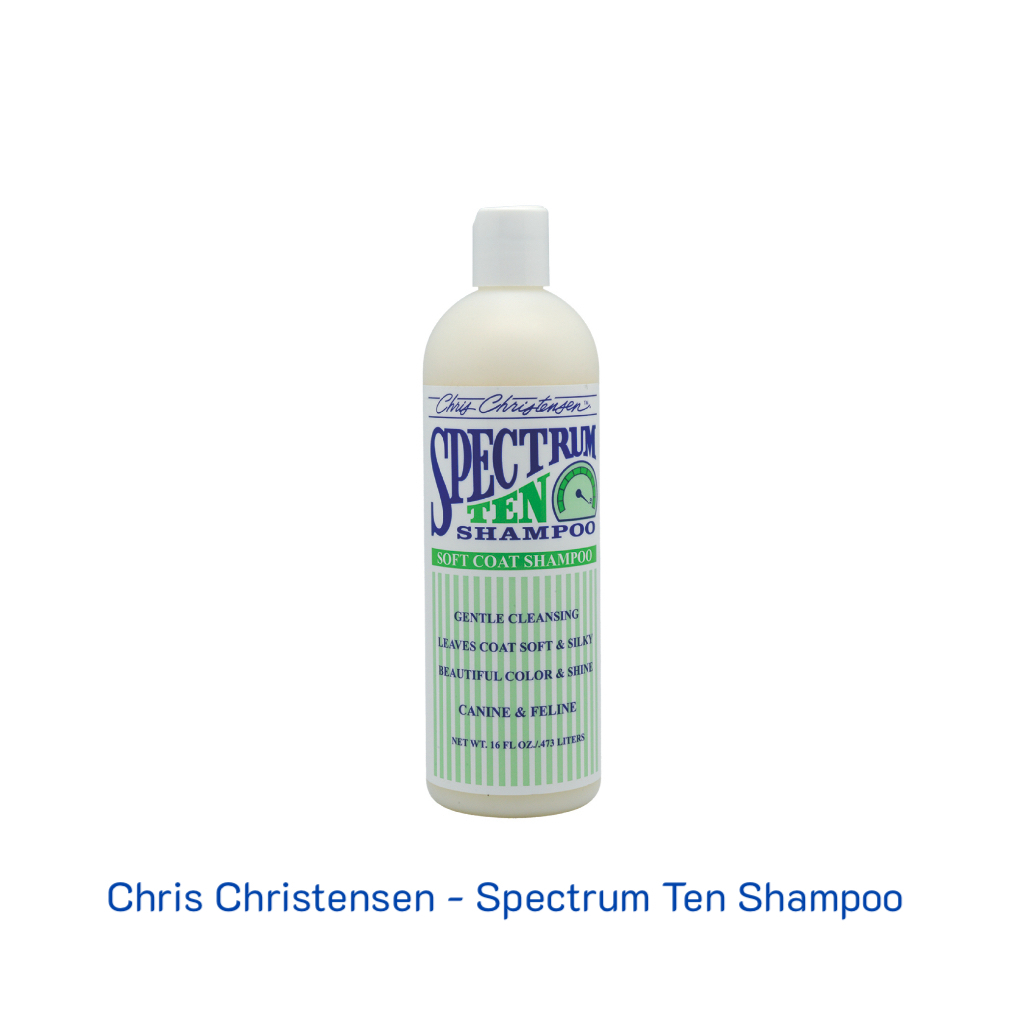 Chris Christensen - แชมพูสำหรับสัตว์เลี้ยง สเป็กตรัมเท็น เหมาะสำหรับสายพันธุ์ขนยาว Spectrum Ten Shampoo