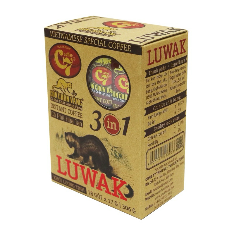 [Premium] C7 Luwak กาแฟขี้ชะมด 3 in 1 กาแฟเวียดนาม สินค้านำเข้า ของแท้ 100%