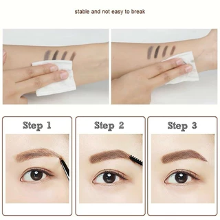 ดินสอเขียนคิ้ว กันน้ำ ดินสอเขียนคิ้วแบบหมุน 2 in 1 มีแปรงปัดคิ้วในตัว มี 5 สีให้เลือก MYONLY Gold BaseEyebrow Pencil