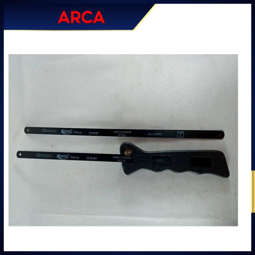 เลื่อยมือตัดเหล็ก Al-1900122 ARCA 12"x18T (แถมใบเลื่อย 2ใบ)