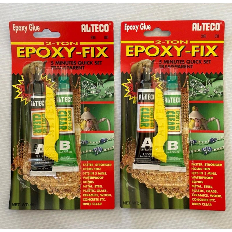 (สีใส)ALTECO กาว 2ตัน สีใส ปะเหล็ก 2ตัน ติดเหล็ก ALTECO EPOXY FIX 2TON