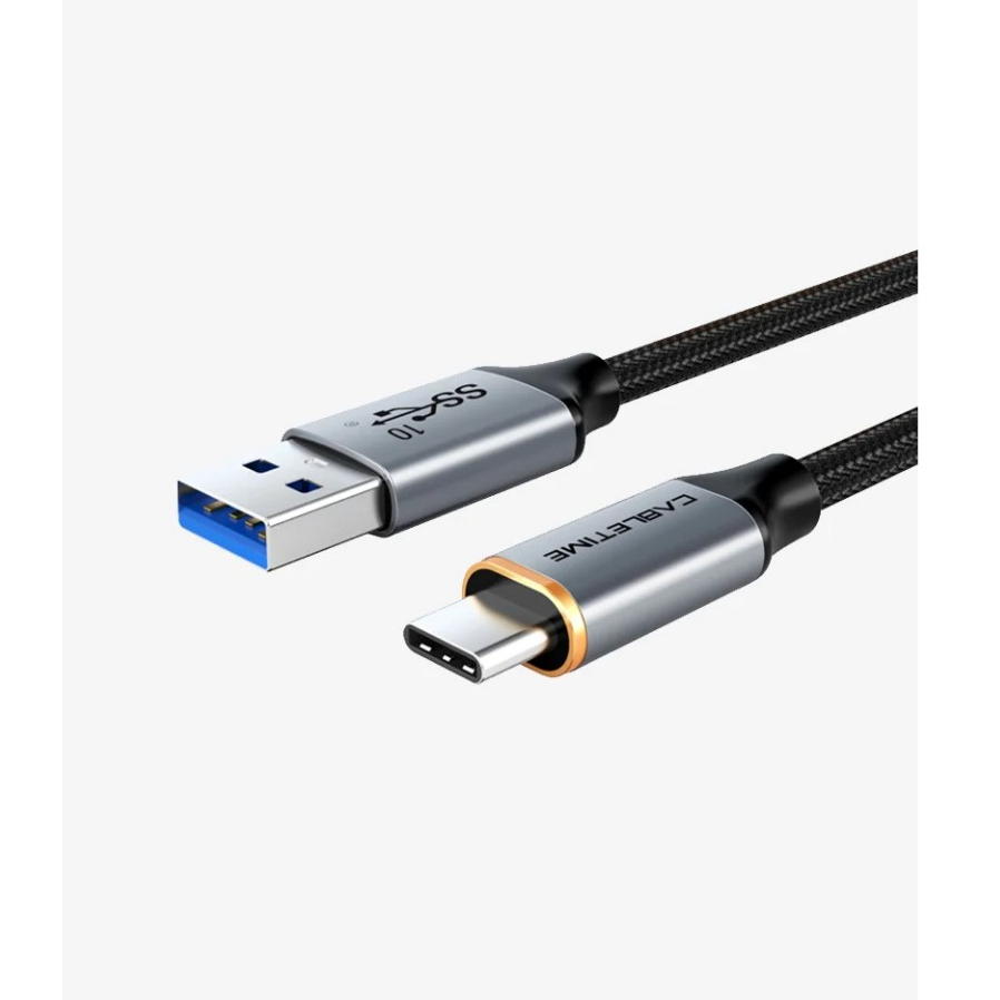 CABLETIME ใหม่ CA60H USB3.1 สาย USB-A To USB-C 10Gbps ยาว 1 เมตร