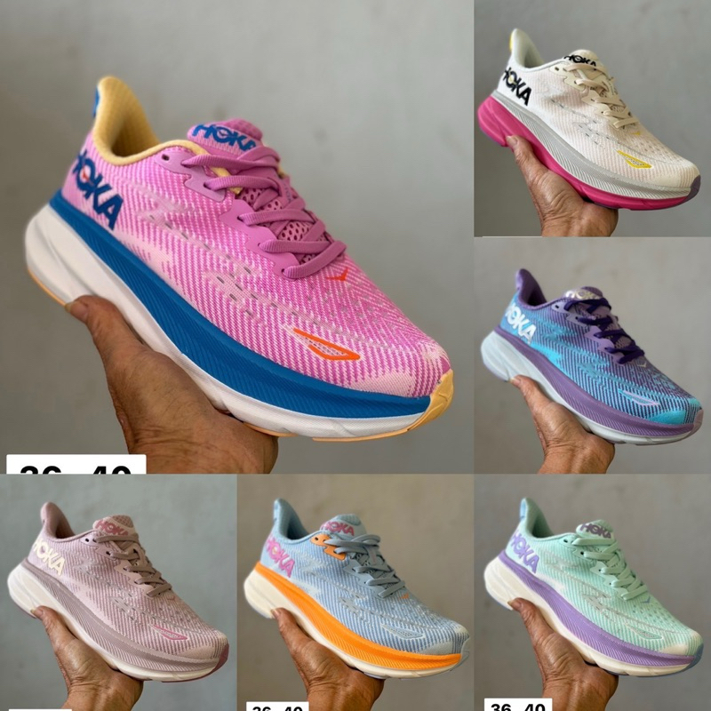 รองเท้าผ้าใบวิ่งผู้หญิง Clifton 9 มี6สีให้เลือกค่ะมีของพร้อมส่งรองเท้ากีฬา