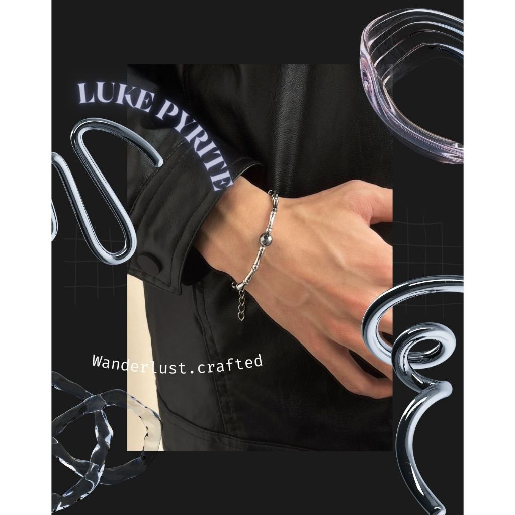 สร้อยข้อมือหิน รุ่น Luke pyrite bracelet