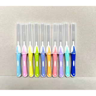 Kentoyshop แปรงซอกฟัน Ken&Klean ด้ามตรงยาว แพ็ค 5 ชิ้น ขนาด 0.4 ,0.5 ,0.6 , 0.7 , 0.8 ,1.0 ,1.2 ,1.5 ,1.7 mm