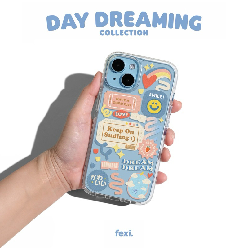 เคสไอโฟน ((สั่งทำชื่อได้)) “ Day Dreaming “ iPhone Case for 12 - 16 series & Samsung S24 series.